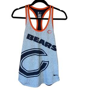 Nike Dri-Fit Gray Orange Blue Chicago Bears Tank Top Size Medium